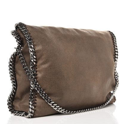 Stella McCartney Shaggy Deer Falabella Fold Over Tote Brown 3 of 6
