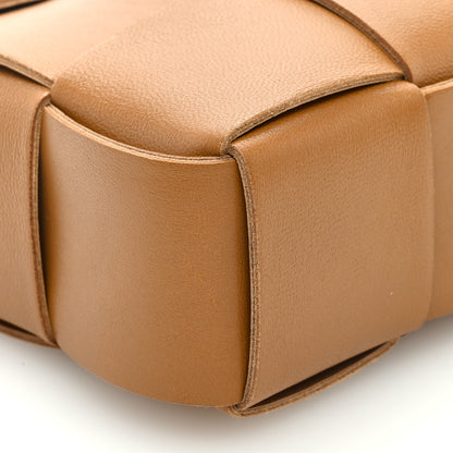 Bottega Veneta Calfskin Maxi Intrecciato Cassette Pouch On Strap Camel 7 of 8