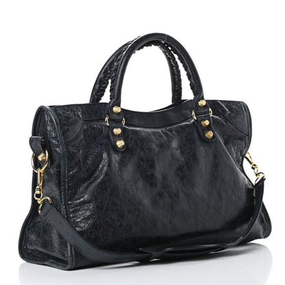 Balenciaga Agneau Giant 12 Gold Hardware City Bleu Obscur 3 of 11
