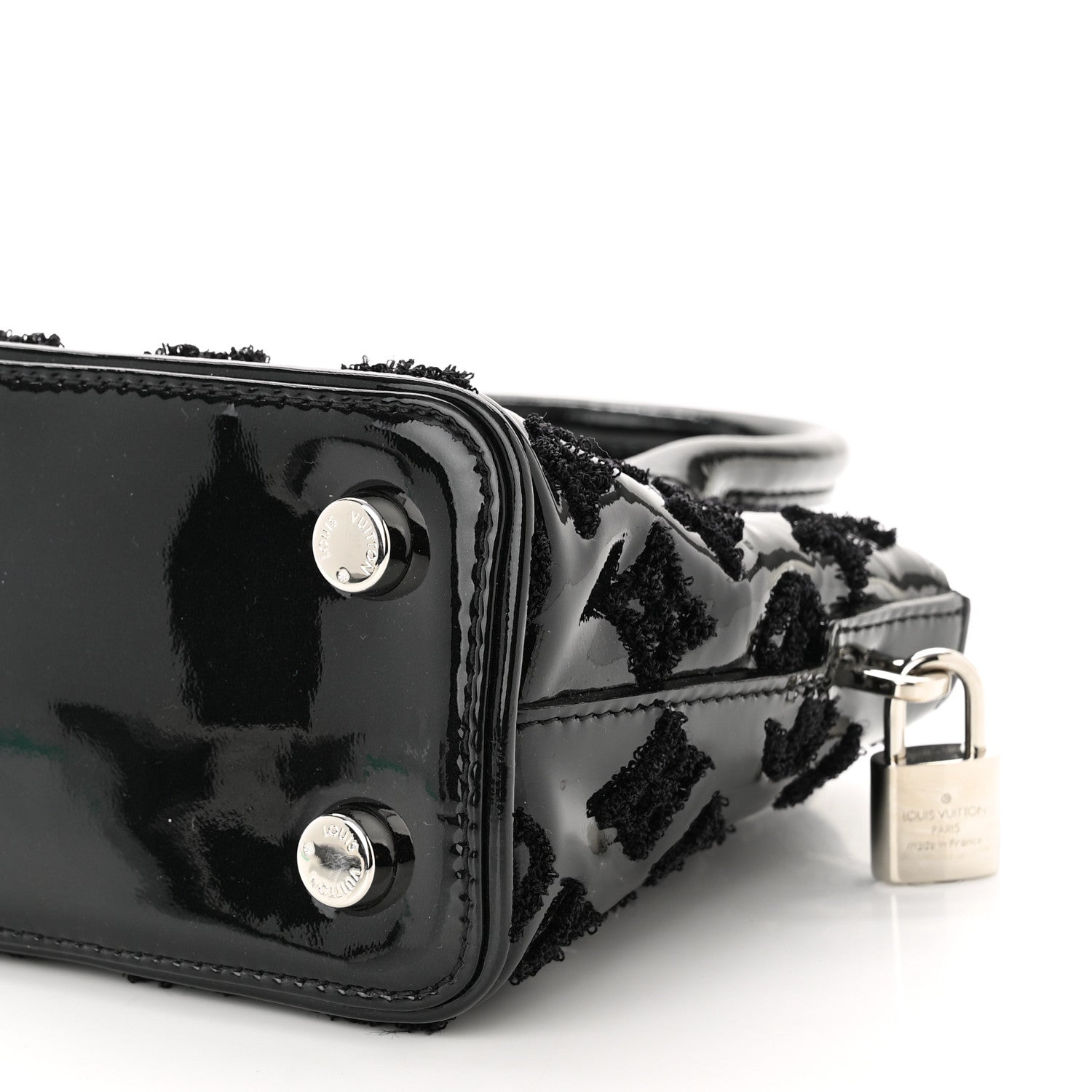 Louis Vuitton Patent Lambskin Fascination Lockit BB Black 8 of 8