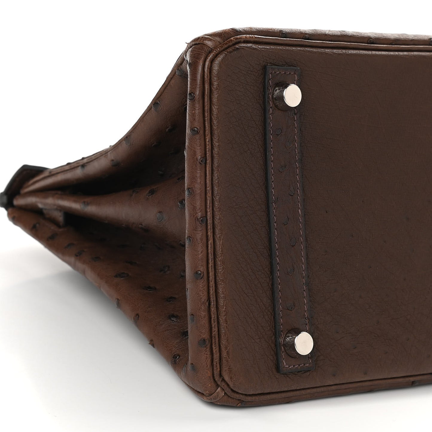Ostrich Birkin 30 Chocolate