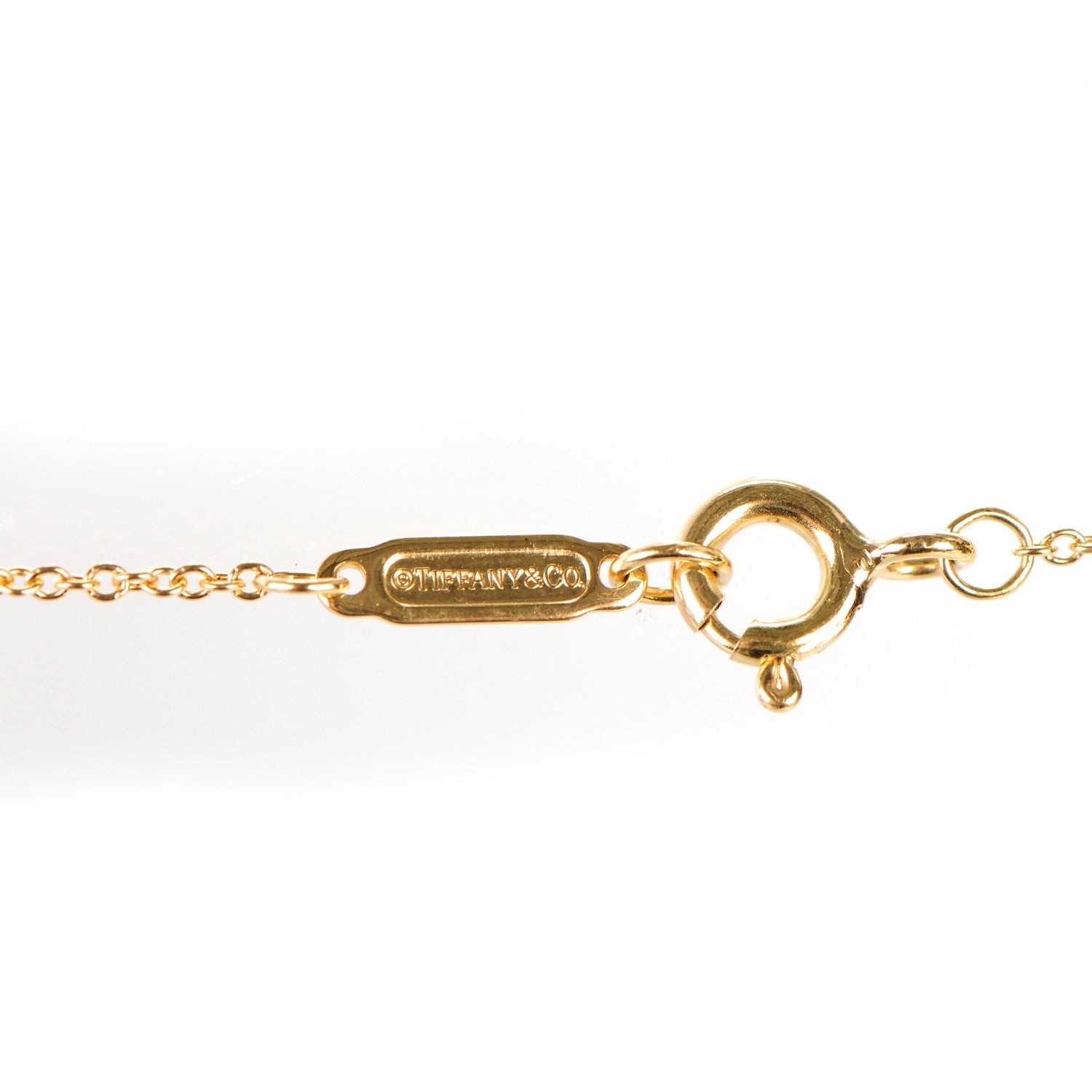 Tiffany 18K Yellow Gold Notes Round Pendant Necklace 6 of 8