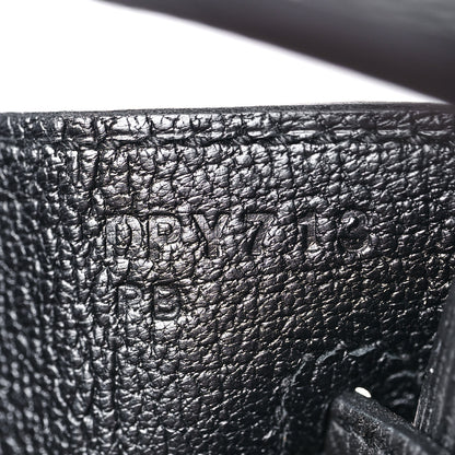 Hermes Togo Birkin 25 Black 27 of 34