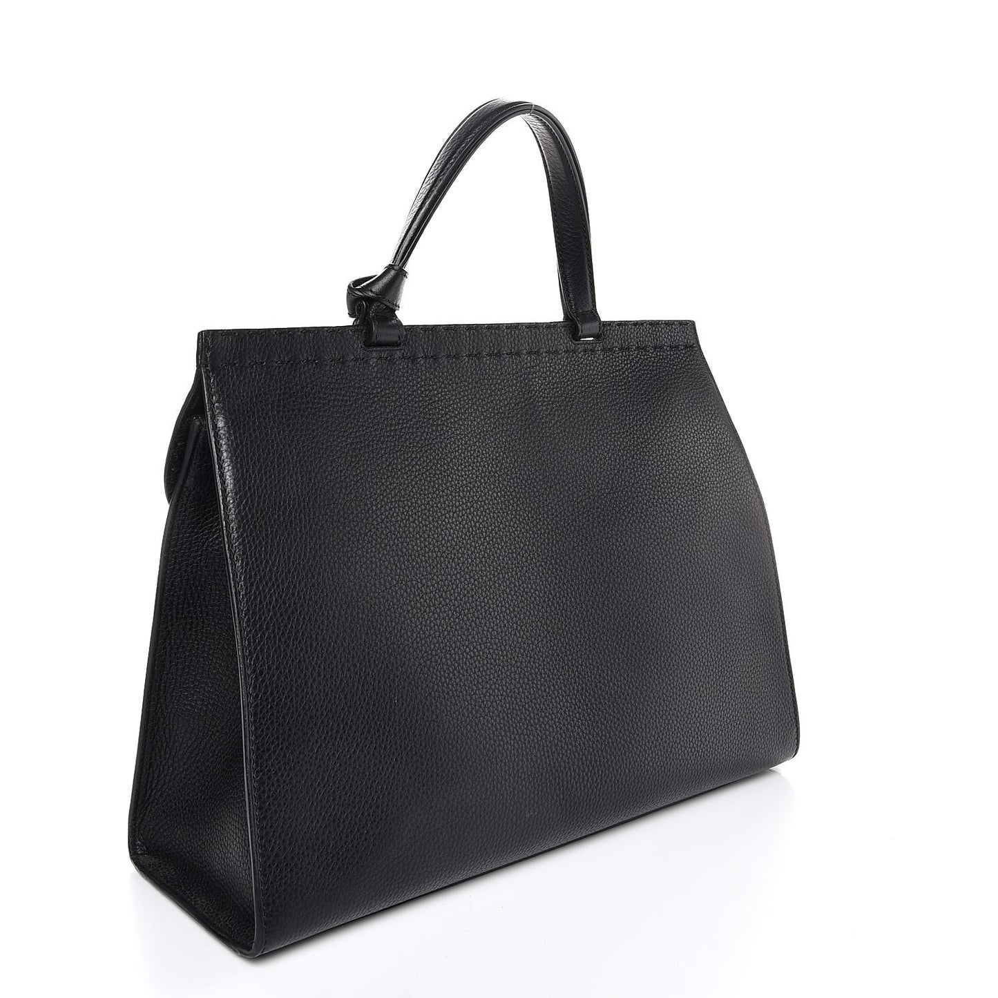 Calfskin Feline Medium GG Marmont Top Handle Bag Black