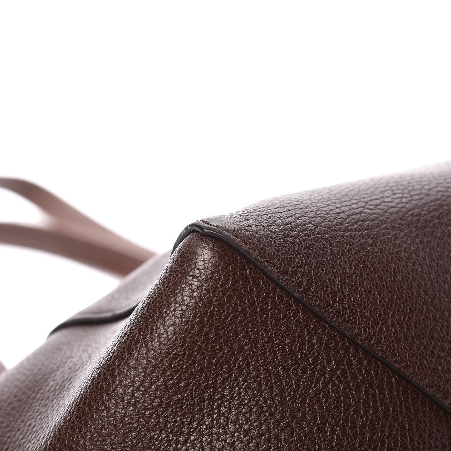 Soft Grained Calfskin Small Belt Cabas Phantom Brown