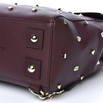 Mulberry Calfskin Studded Medium Cara Delevingne Convertible Satchel Oxblood 8 of 10