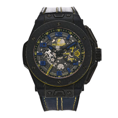 Hublot Carbon Fiber Rubber 45mm Big Bang Ferrari Automatic Watch Black 401.QL.0199.VR.FBR15 1 of 4