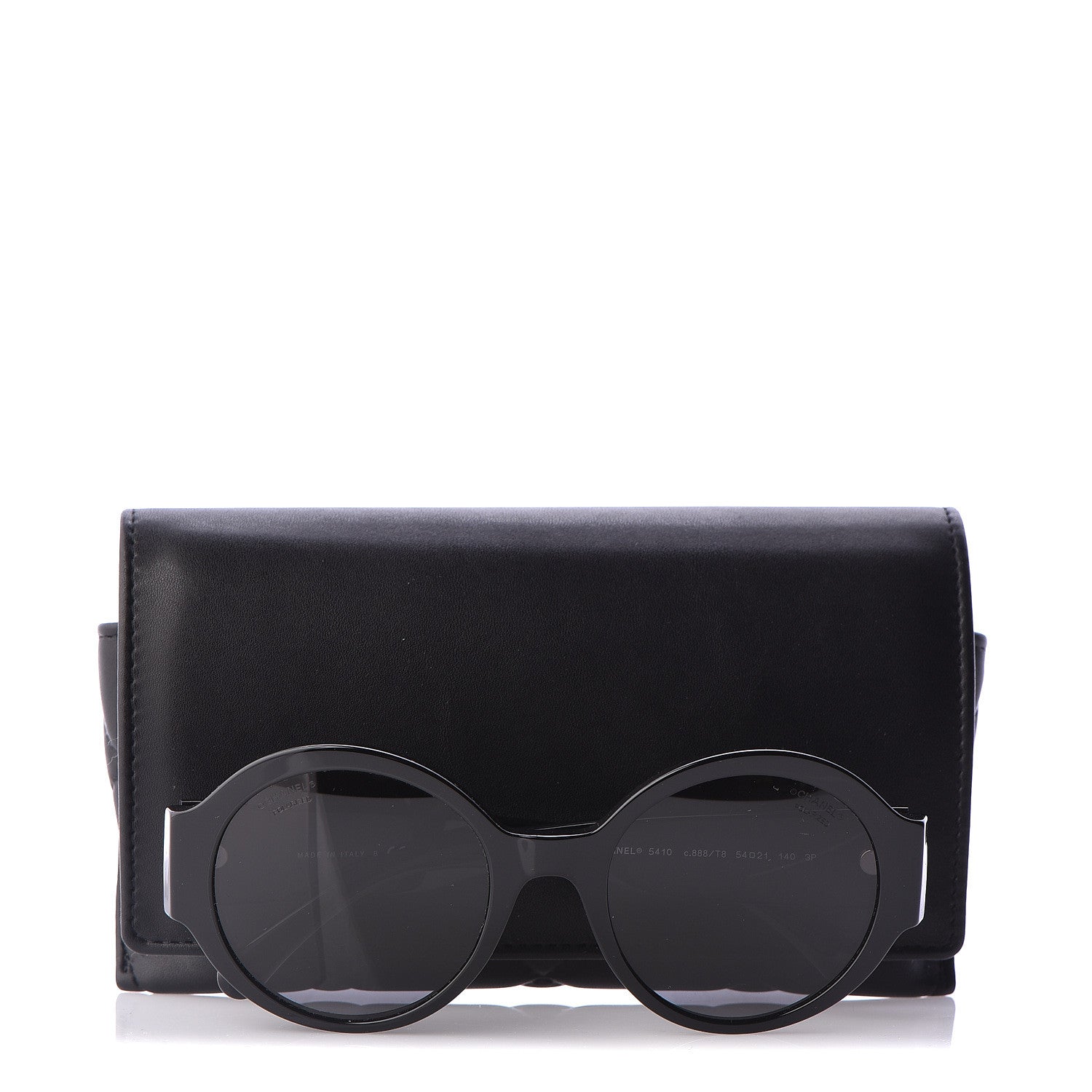 Chanel Acetate Polarized Round Sunglasses 5410 Black 8 of 8