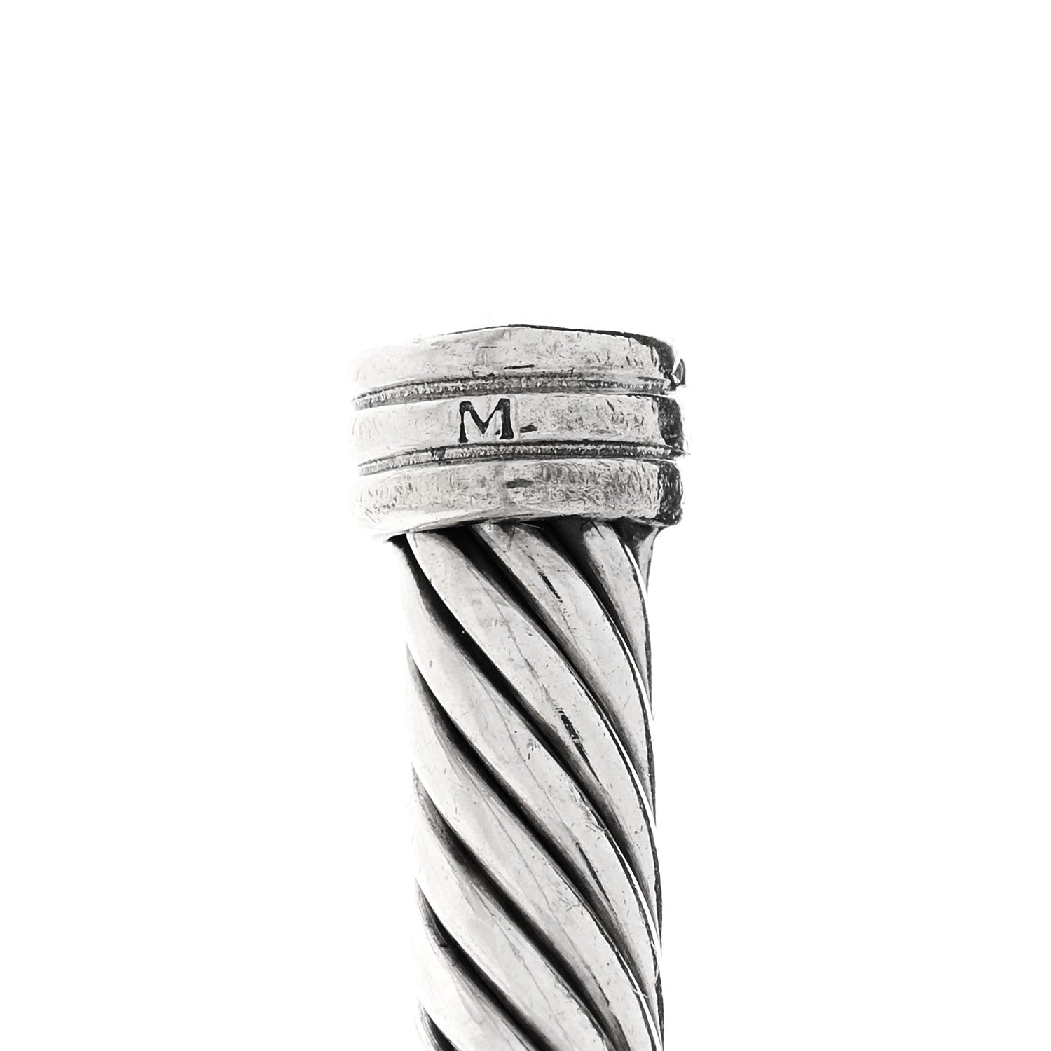 David Yurman Sterling Silver 18K Yellow Gold Citrine Green Tourmaline 4mm Renaissance Bracelet 4 of 4