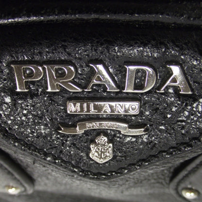 Prada Cervo Lux Chain Shoulder Bag Black 12 of 12