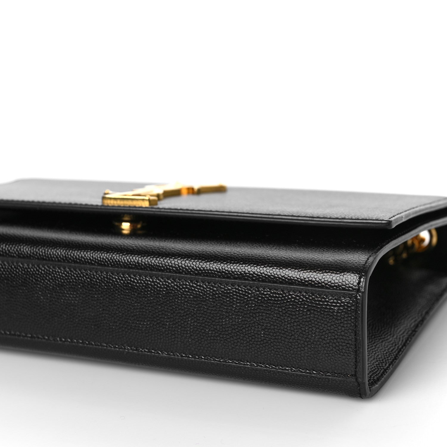 Saint Laurent Grain De Poudre Medium Classic Monogram Kate Satchel Black 8 of 8