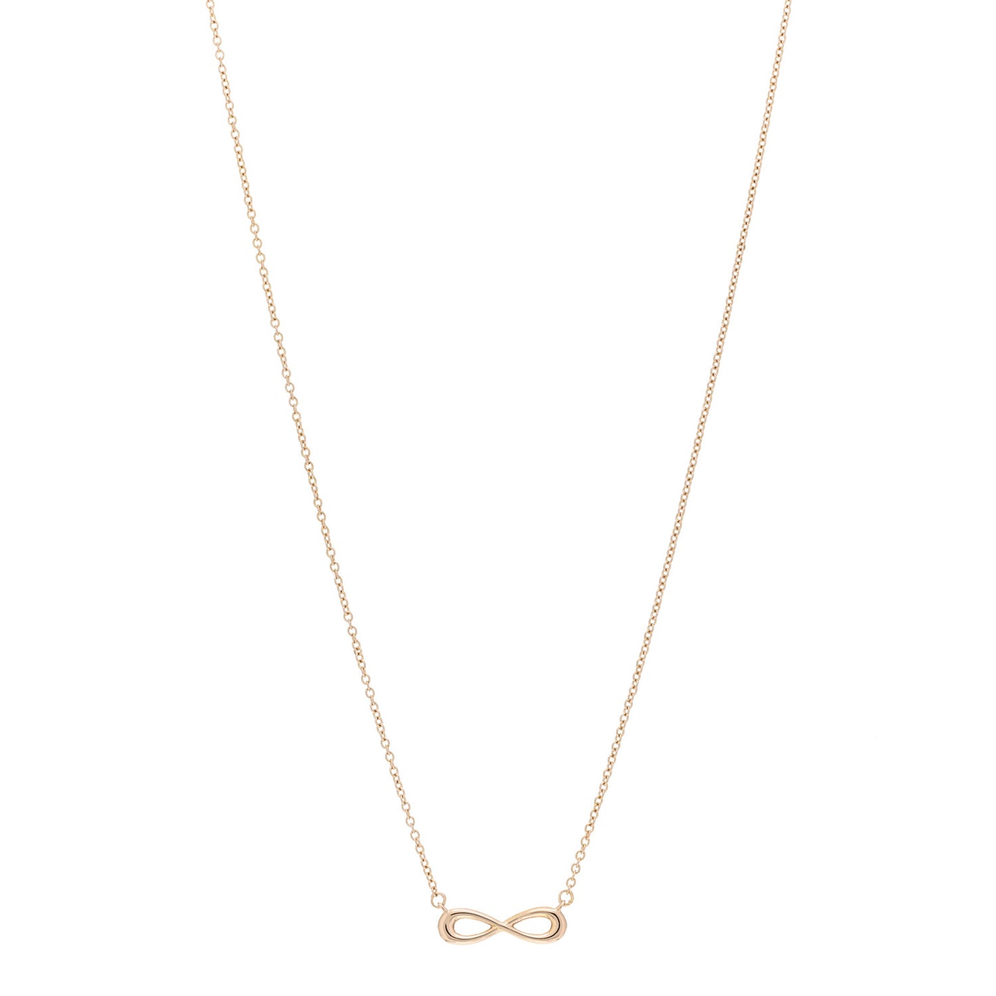 18K Rose Gold Infinity Pendant Necklace