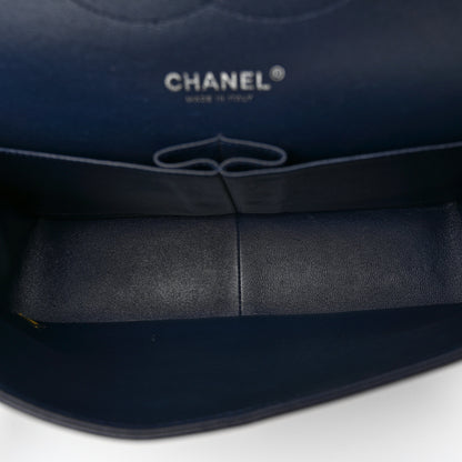 Chanel Lambskin Quilted Jumbo Double Flap Navy Blue 5 of 12