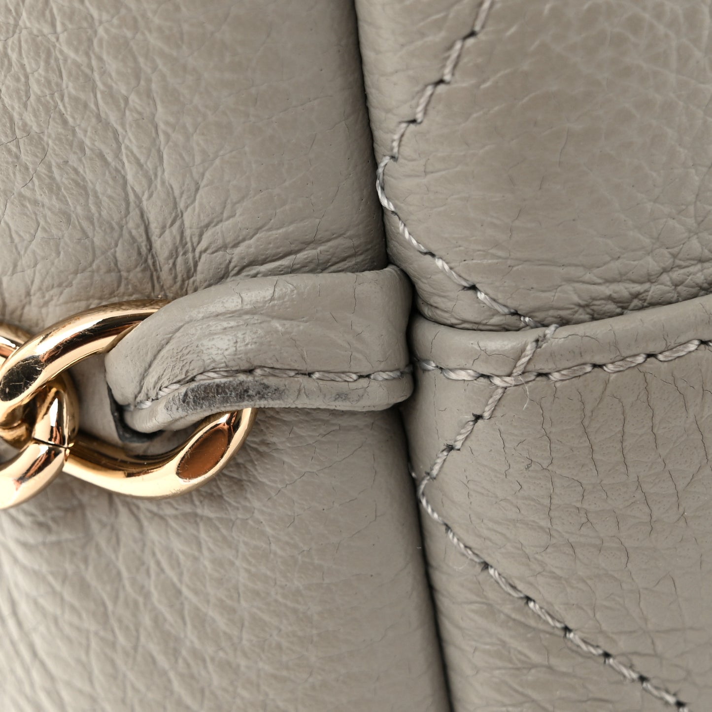 Bullskin Stitched Large Shopping Bag Grey