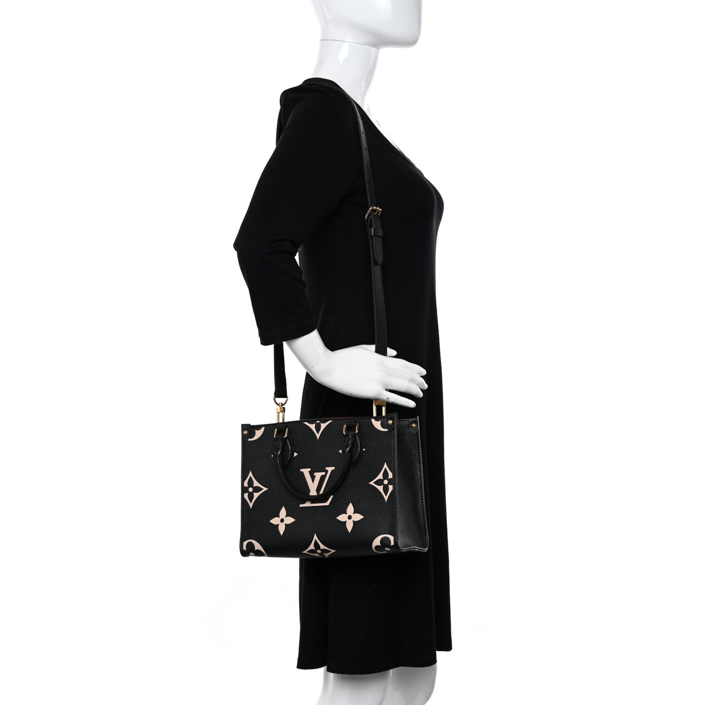 Empreinte Monogram Giant Onthego PM Black Beige