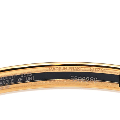 Hermes Enamel Printed Extra Narrow Bracelet 65 White 4 of 6