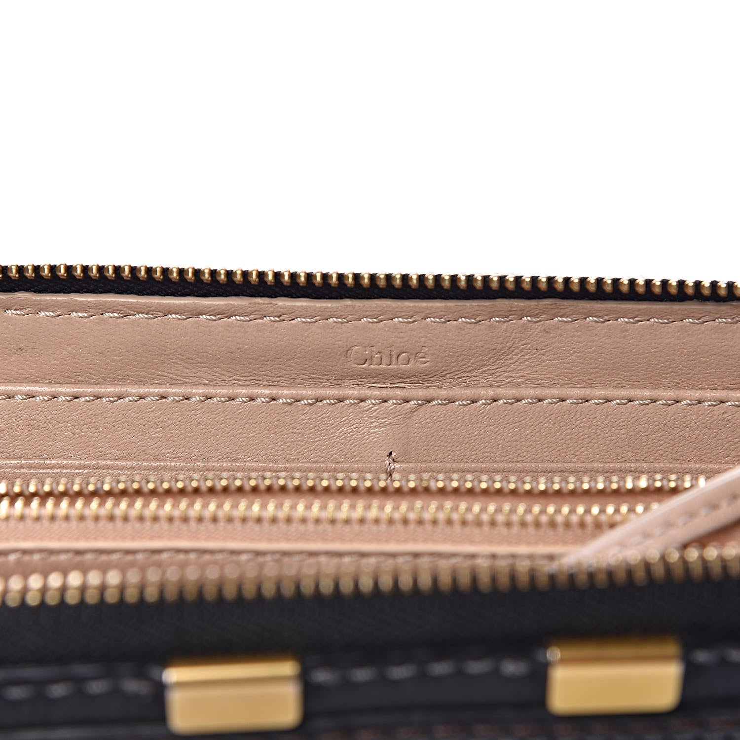 Chloe Grained Calfskin Marcie Long Zip Around Wallet Black 6 of 8