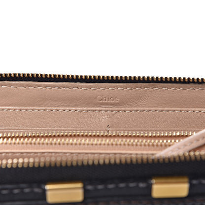 Chloe Grained Calfskin Marcie Long Zip Around Wallet Black 6 of 8