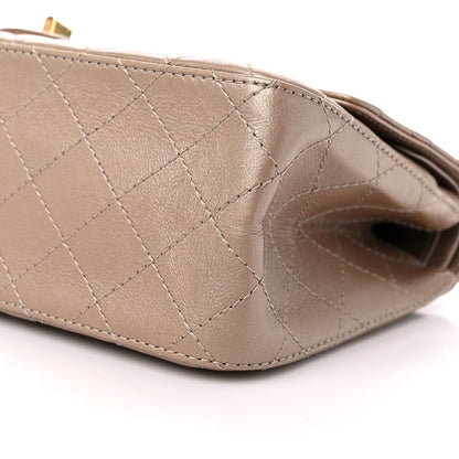 Chanel Metallic Calfskin Quilted 2.55 Reissue 226 Flap Dark Gold 9 of 10