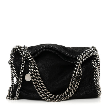 Stella McCartney Shaggy Deer Mini Falabella Fold Over Tote Black 1 of 10
