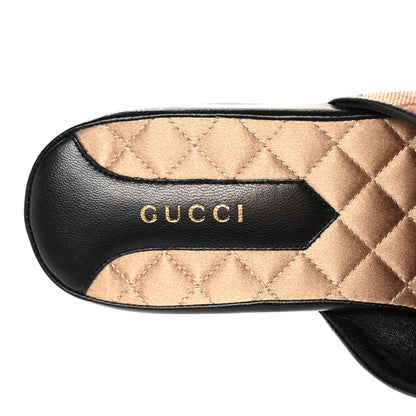 Gucci X MLB Monogram NY Yankees Embroidered Womens GG Slippers 37.5 Beige Ruggine 7 of 9