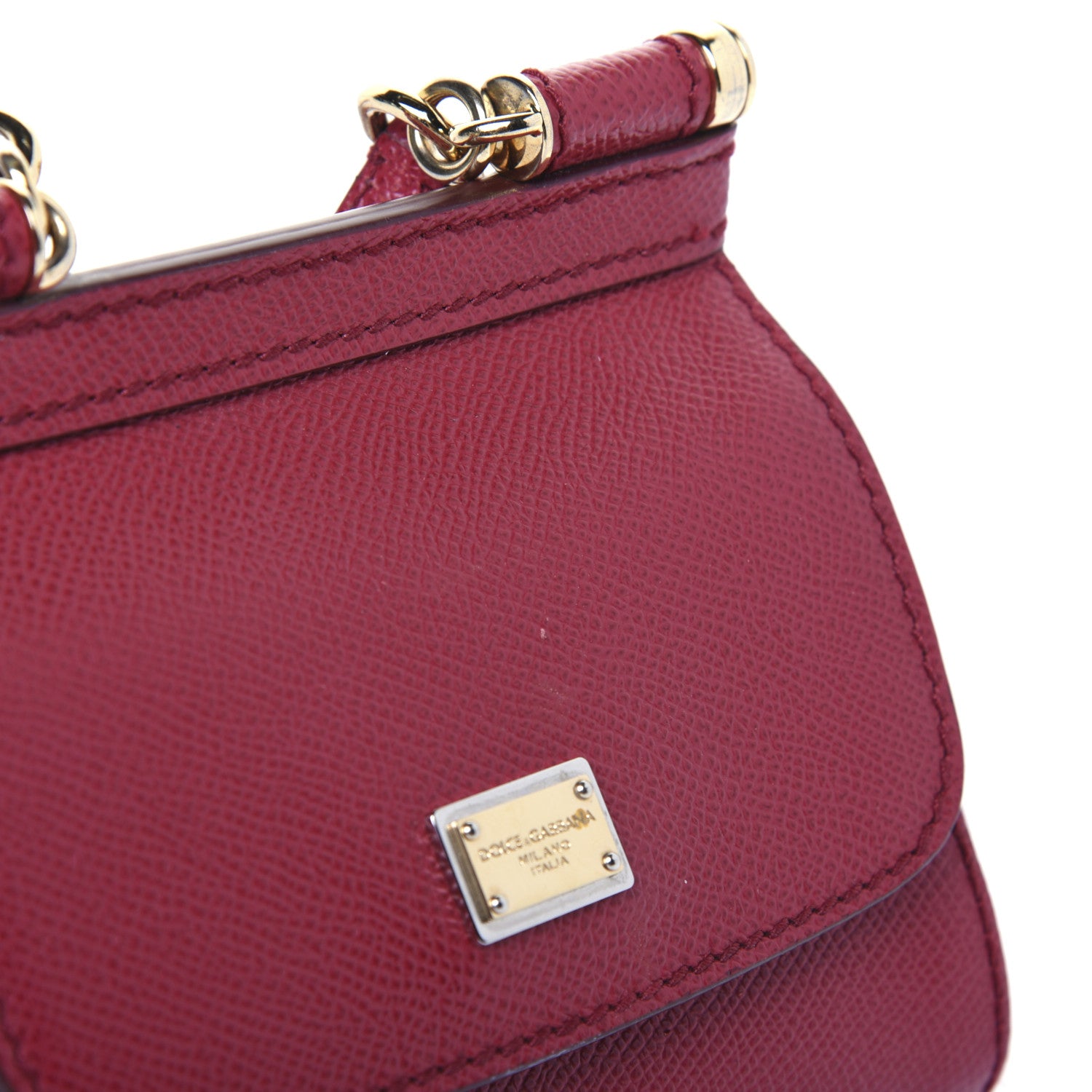 Dolce & Gabbana Dauphine Micro Miss Sicily Satchel Dark Red 11 of 19