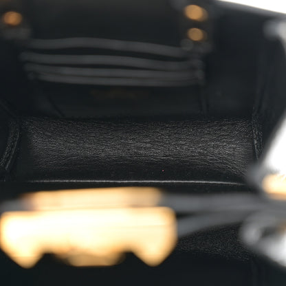Valentino Garavani Grainy Calfskin Mini Rockstud Alcove Tote Black 5 of 10