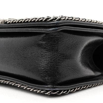Chanel Glazed Calfskin Quilted Medium Chain Around Boy Flap Black 10 of 14
