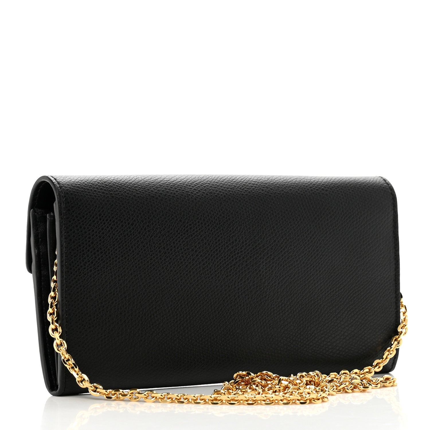 Fendi Vitello Cruise F is Fendi Continental Envelope Wallet on Chain Black 3 of 9