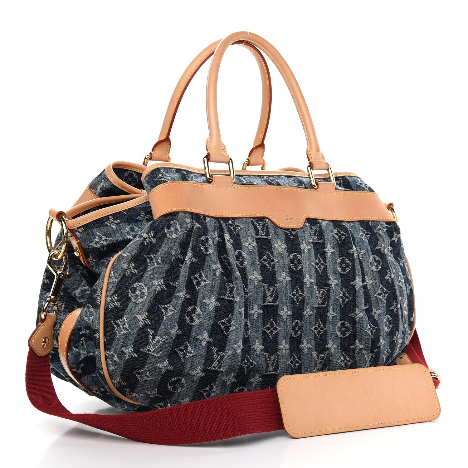 Louis Vuitton Denim Raye Cabas GM 3 of 9