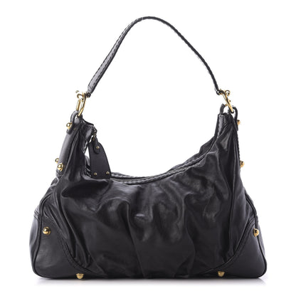 Gucci Calfskin Medium Jockey Hobo Black 1 of 12