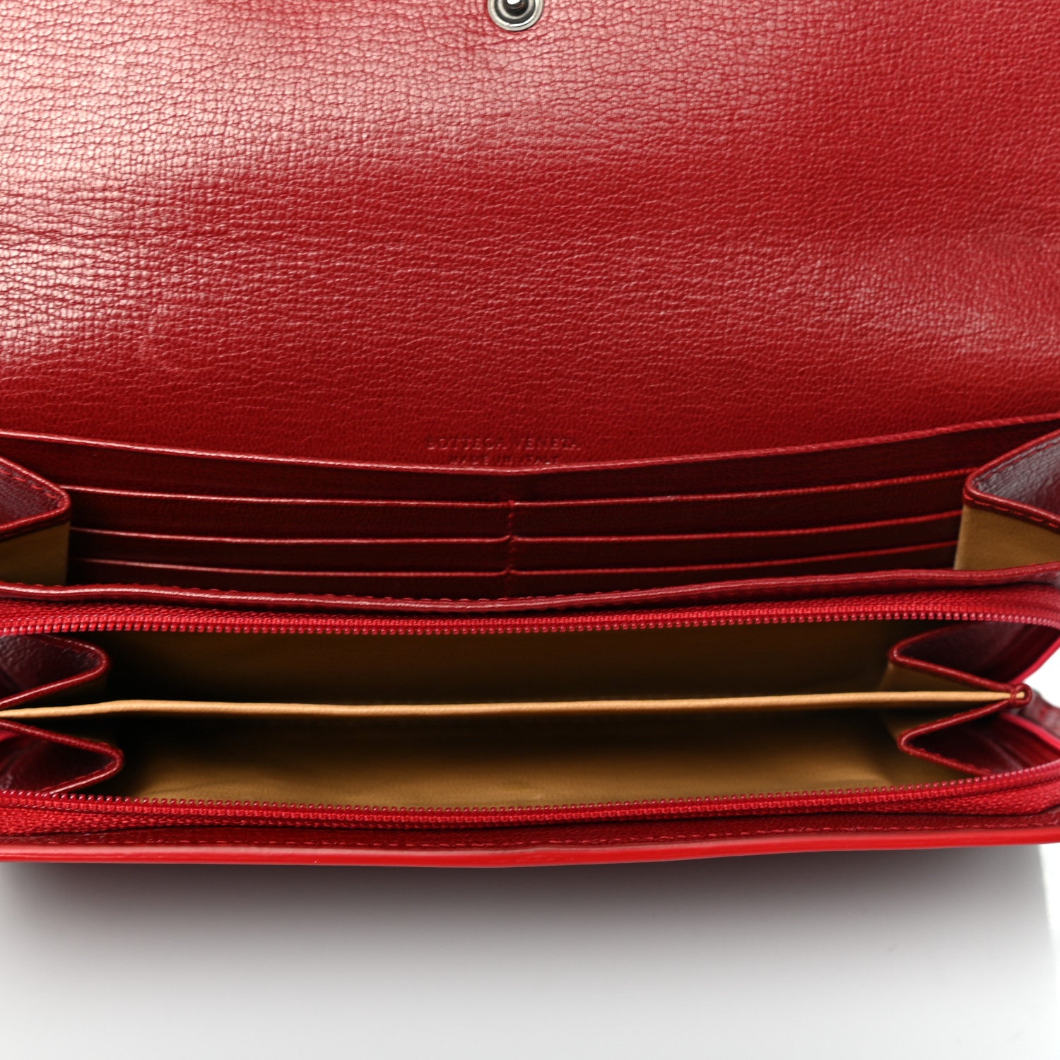 Bottega Veneta Nappa Intrecciato Continental Flap Wallet Cassis 5 of 8
