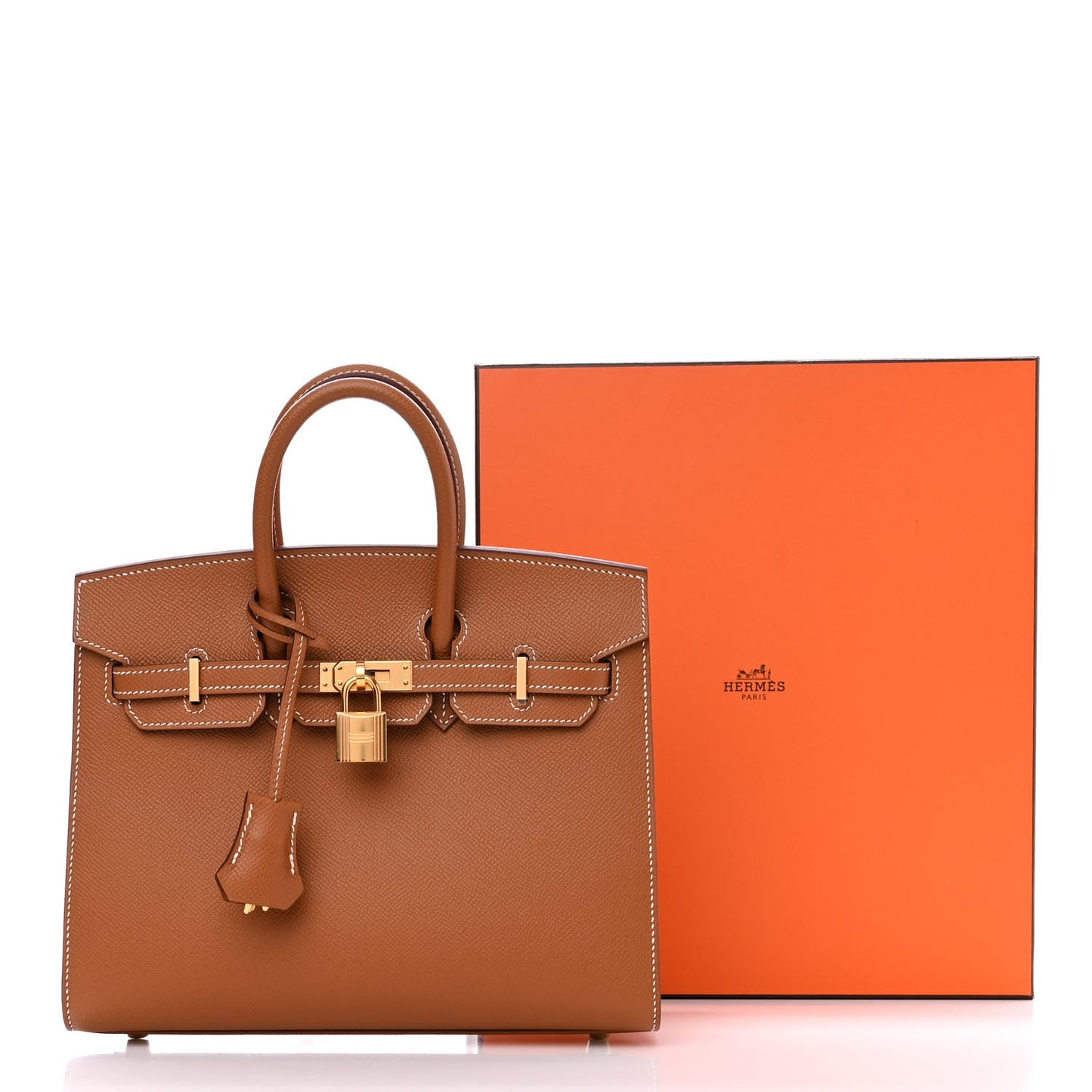 Epsom Birkin Sellier 25 Gold