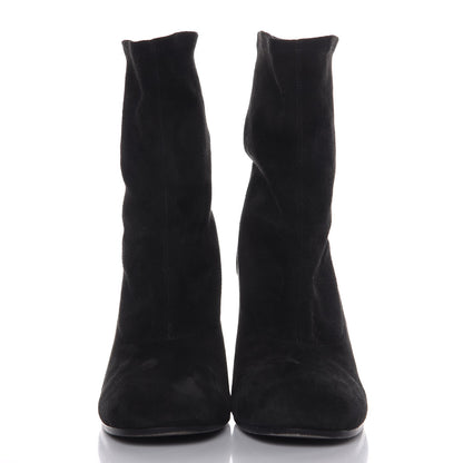Hermes Suede Ankle Boots 39.5 Black 2 of 8