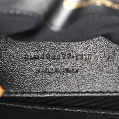 Saint Laurent Calfskin Y Quilted Monogram Small Loulou Chain Satchel Black 6 of 9