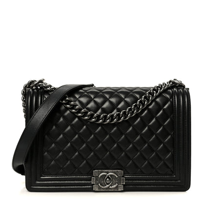Chanel Calfskin Quilted New Medium Boy Flap Black 1 of 11