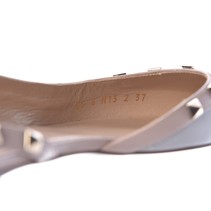 Valentino Garavani Nappa Rockstud Slingback Flats 37 Pastel Grey Poudre 8 of 9