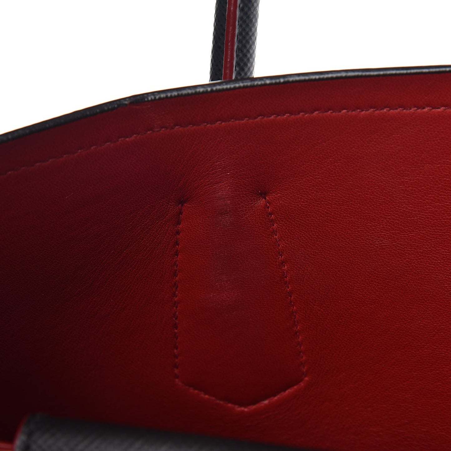 Saffiano Cuir Large Double Bag Nero Black Ciliegia