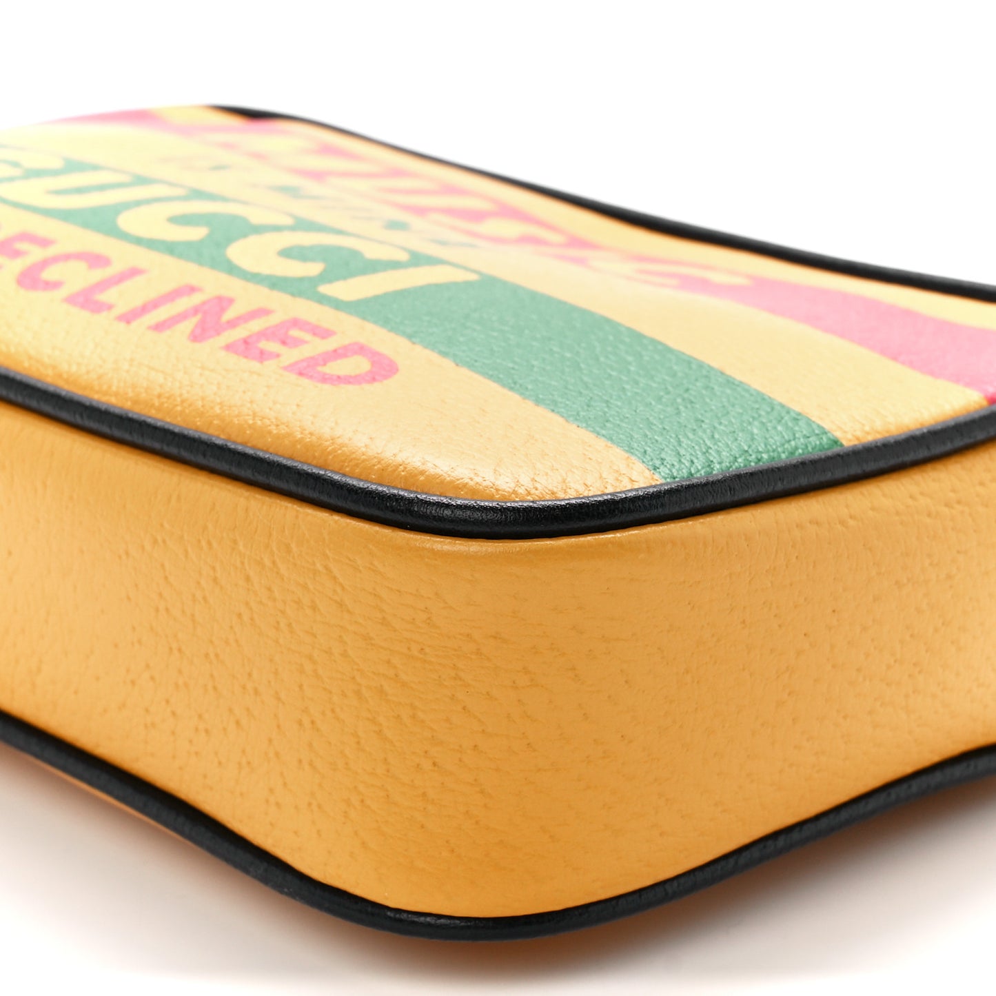 Textured Dollar Calfskin Music is Mine Belt Bag 90 36 Crop Multicolor Black