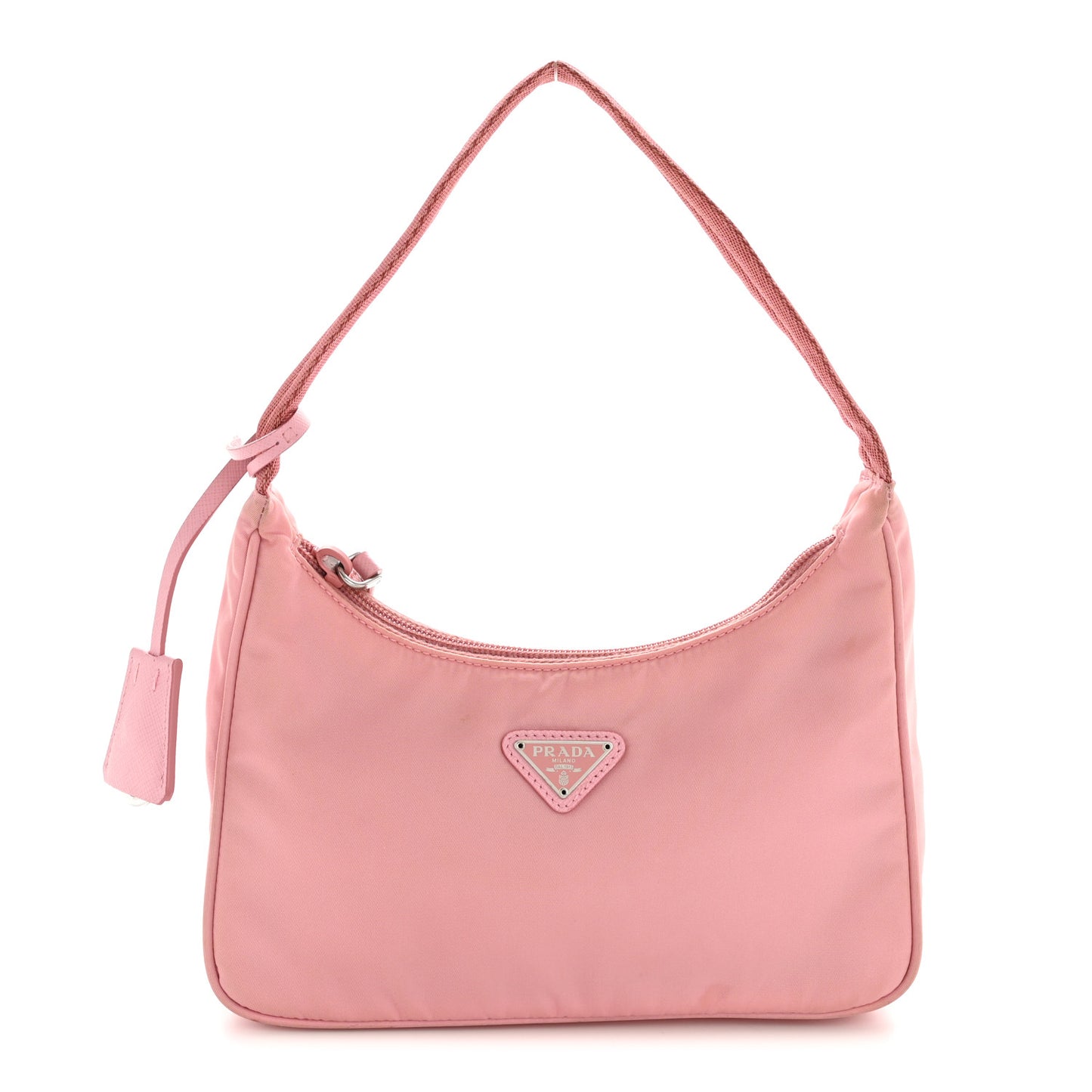Tessuto Nylon Saffiano Mini Re-Edition 2000 Bag Rosa Rosa