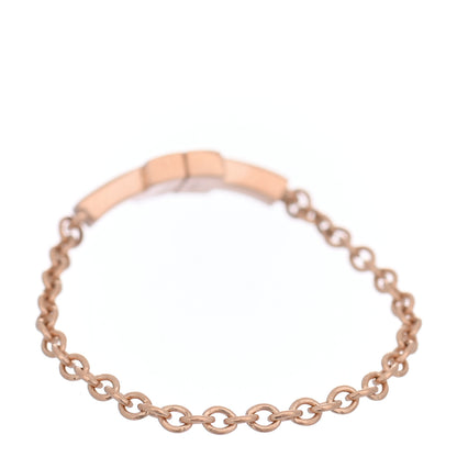 Tiffany 18K Rose Gold T Chain Ring 54 7 3 of 5