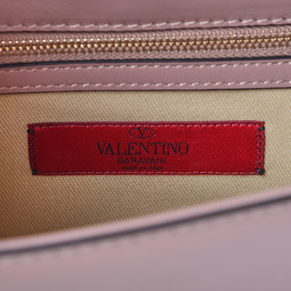 Valentino Garavani Vitello Small Glam Lock Rockstud Flap Poudre 7 of 8