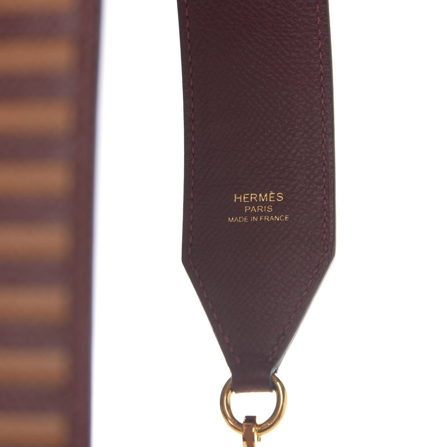 Epsom 45mm Tressage Shoulder Strap Rouge H Craie Gold
