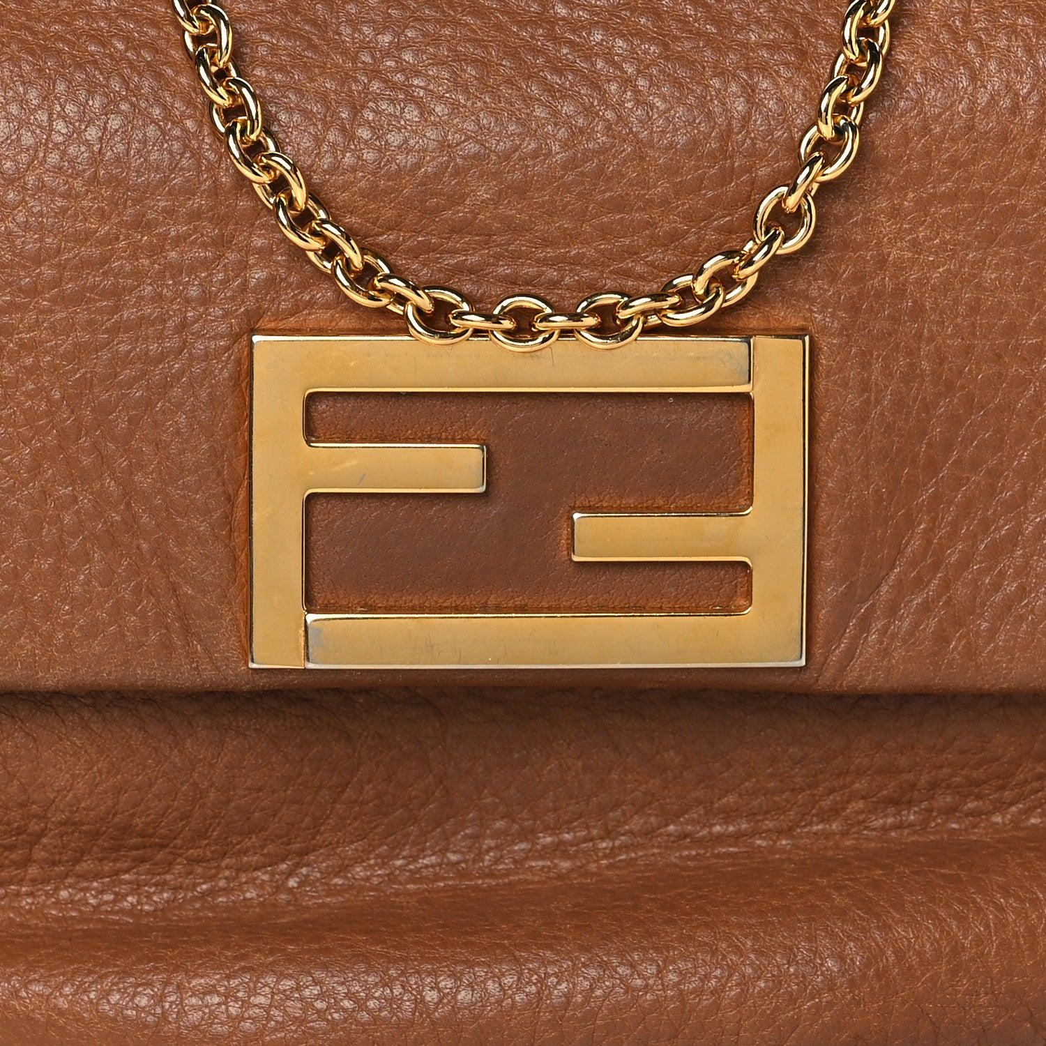 Fendi Vitello Flamingo Fendista Pouchette Crossbody Orzo 7 of 9