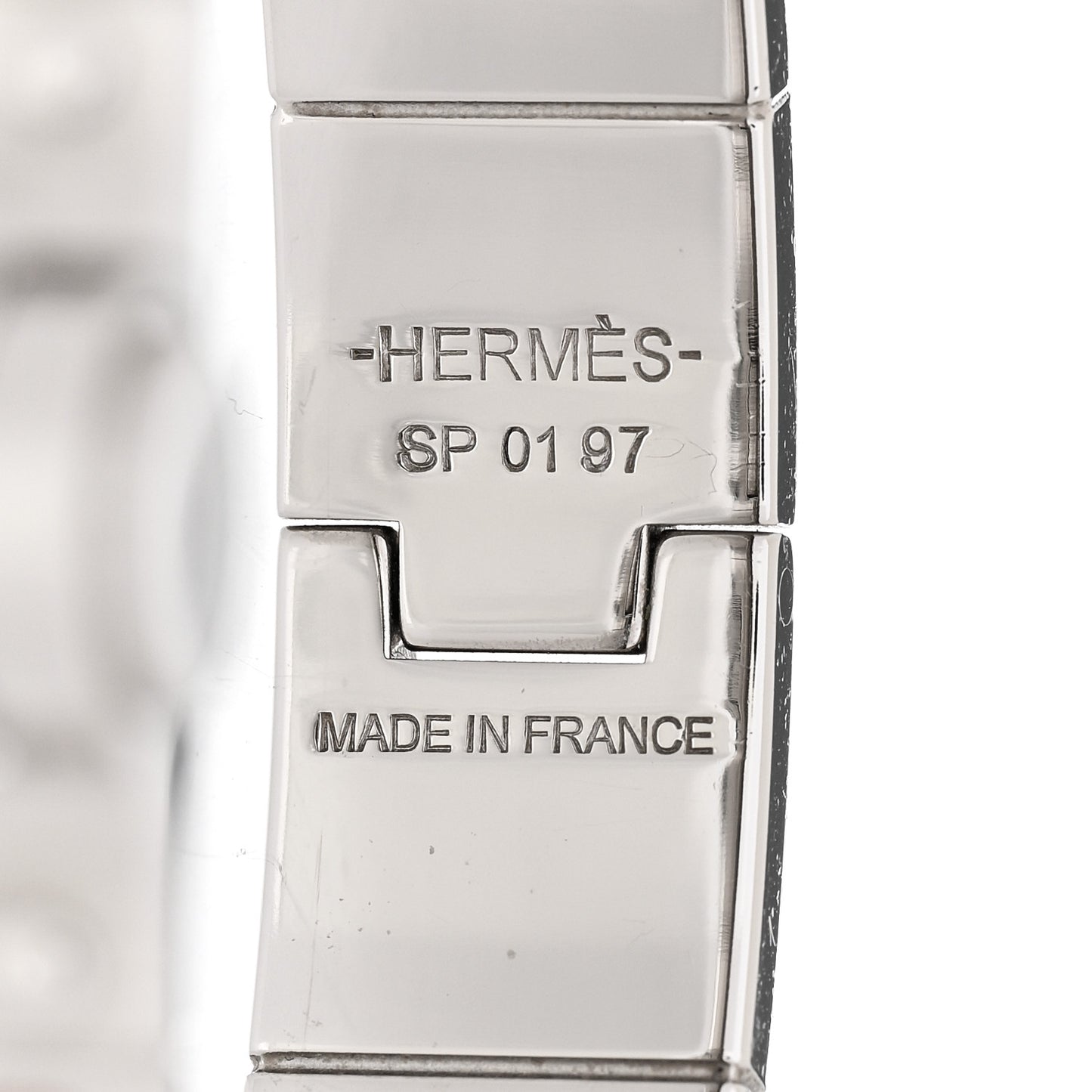 Enamel Printed Narrow Charniere Couvertures Nouvelles Hinged Bracelet S