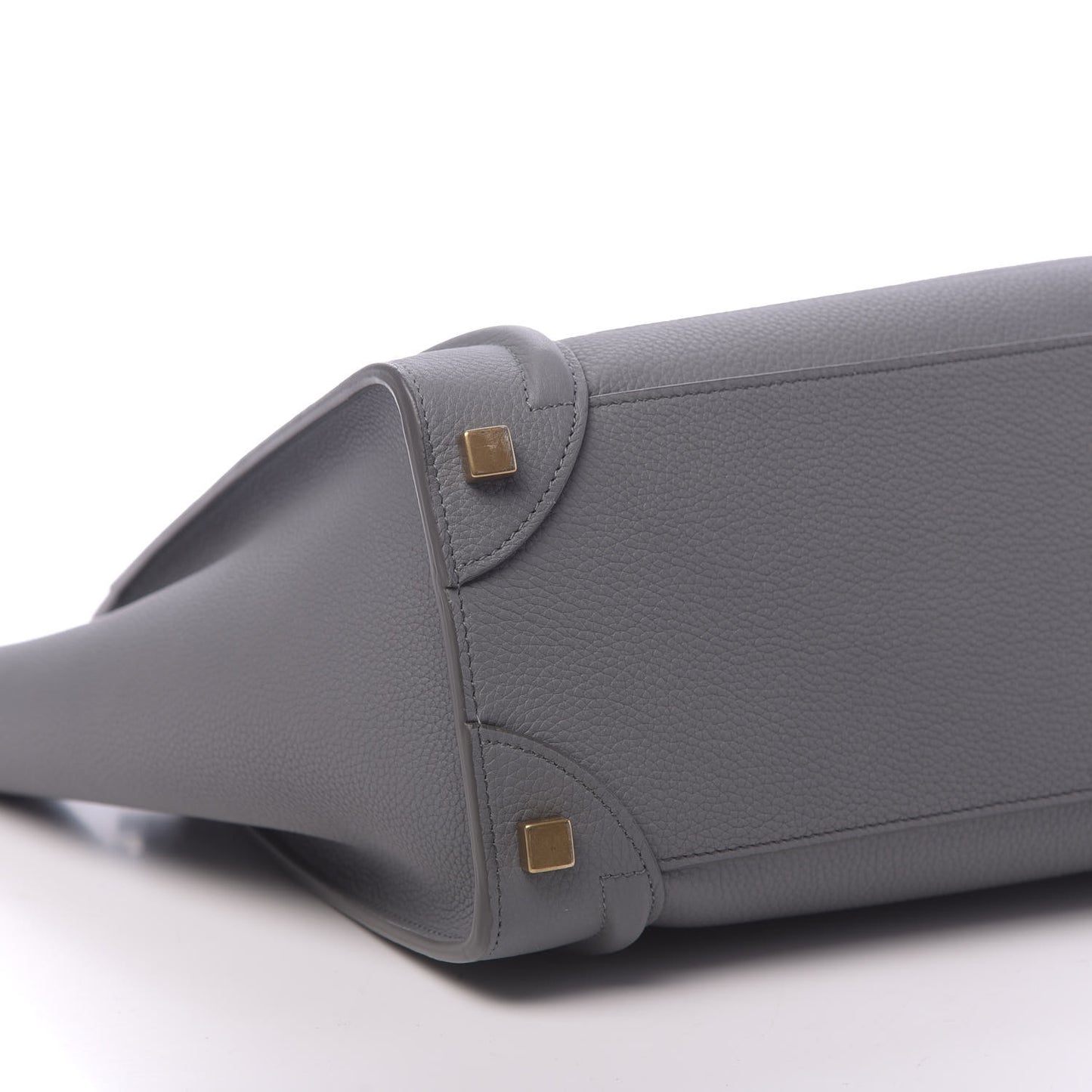 Baby Drummed Calfskin Micro Luggage Kohl