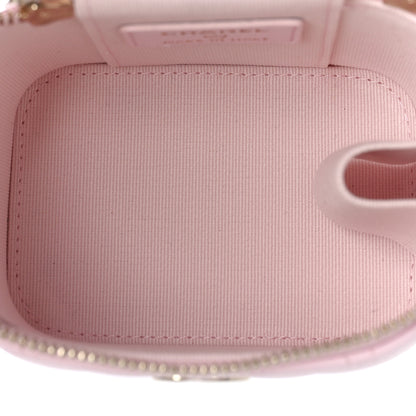 Chanel Lambskin Quilted Mini Top Handle Vanity Case With Chain Light Pink 6 of 11