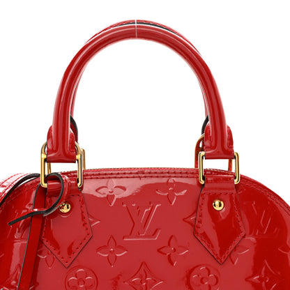 Louis Vuitton Vernis Alma BB Cherry 5 of 11
