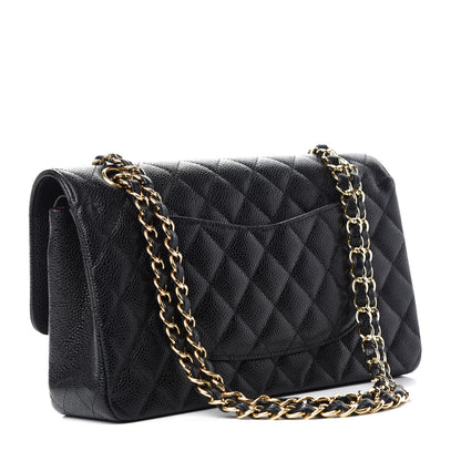 Chanel Caviar Quilted Medium Double Flap Black 3 of 12
