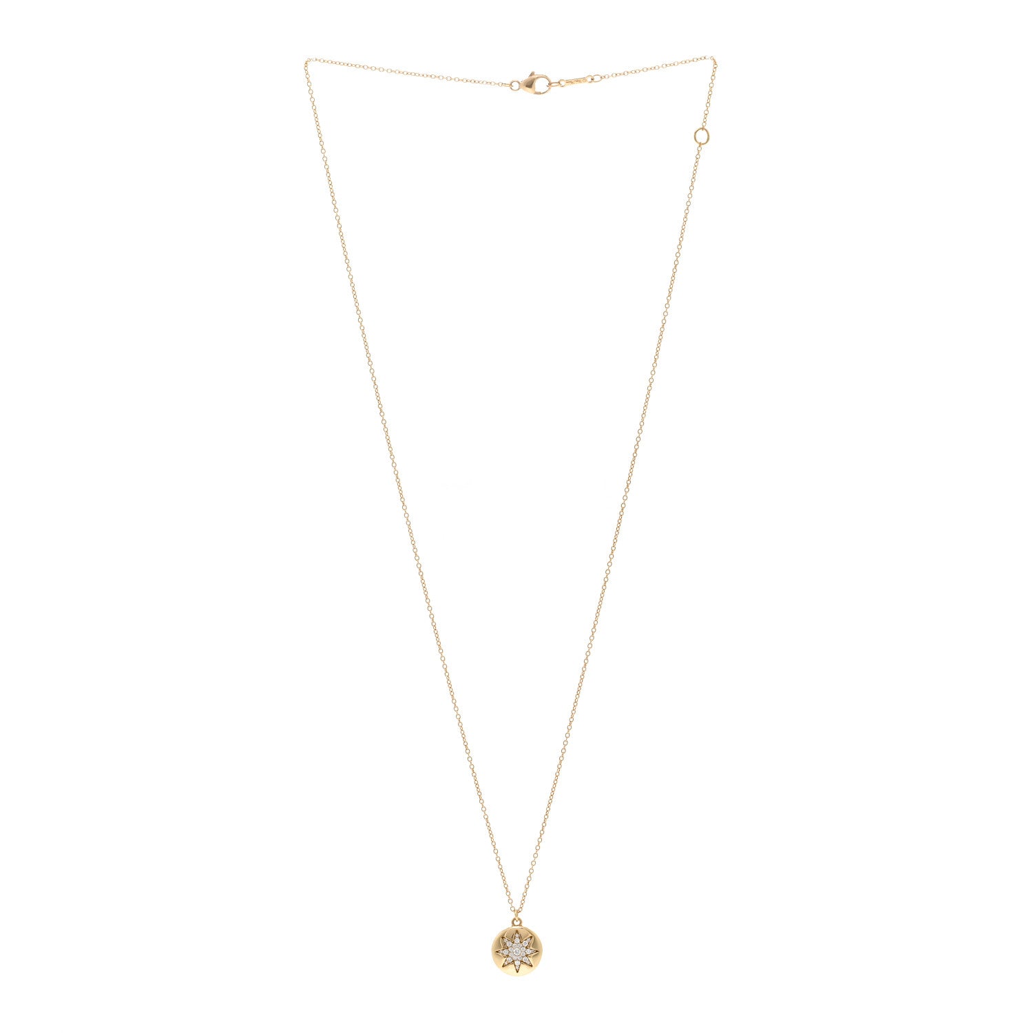 Tiffany 18K Yellow Gold Diamond Paloma Picasso Venezia Stella Pendant Necklace 3 of 4